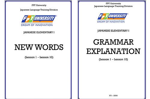 Giao Trinh 50 Bai Từ Vựng Va Ngữ Phap Minna No Nihongo Fpt Tiếng Việt Pdf